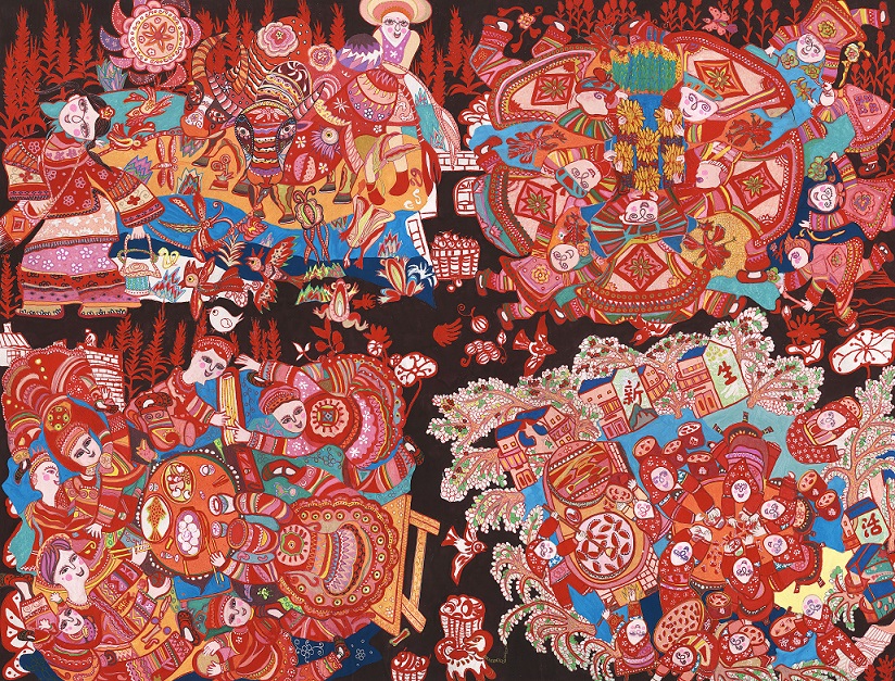 190-钟京芬 幸福.欢歌 山东 80×110cm.jpg